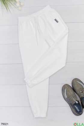 Чоловічі білі спортивні брюки