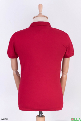 Чоловіча червона футболка поло