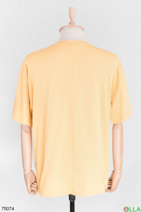 Чоловіча світло-помаранчева футболка
