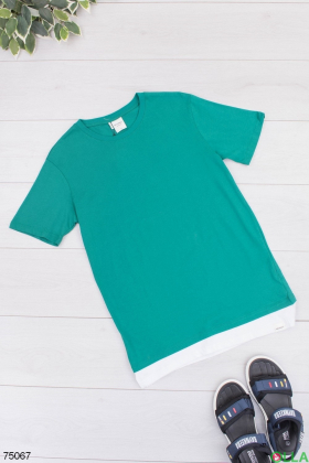 Мужская зеленая футболка