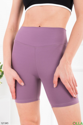 Women's purple bike shorts