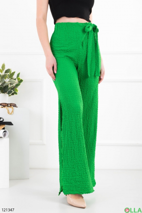 Women's green palazzo pants
