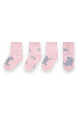 Детские Gabbi махровые носки для девочки NSD-285 размер (90285) Розовый 