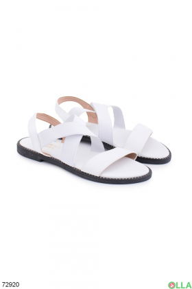 Women's white sandals