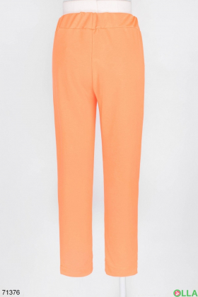 Жіночі спортивні помаранчеві штани