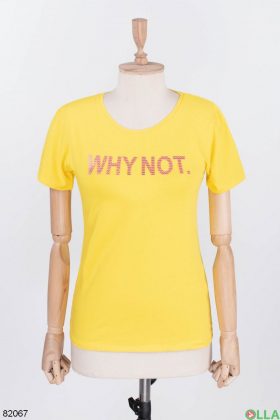 Женская футболка с надписью