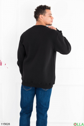 Men's black battle sweatshirt with fleece
