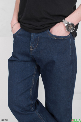 Чоловічі темно-сині джинси