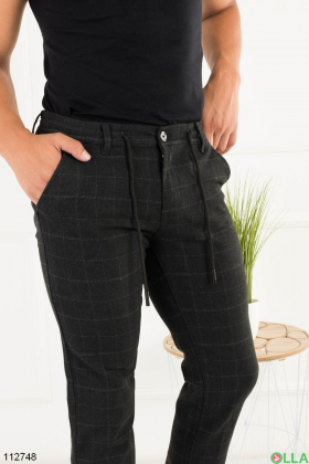 Men's dark gray trousers