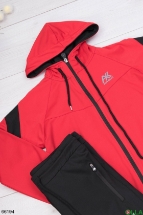 Women's black and red tracksuit