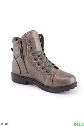 Women's dark gray winter boots