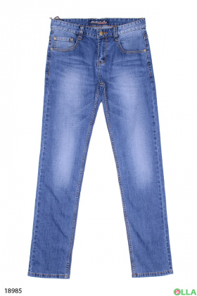 Стильные мужские джинсы синего цвета