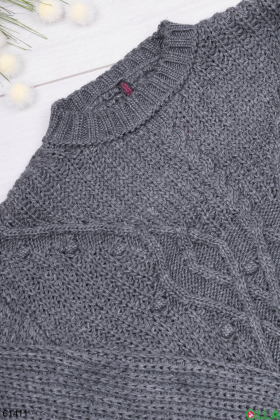 Жіночий зимовий Темно-сірий светр