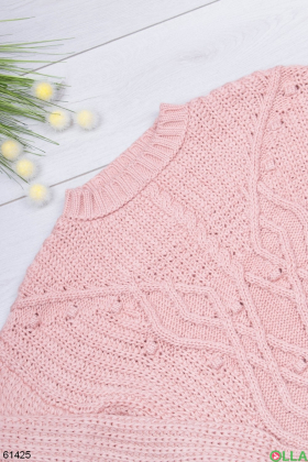 Жіночий зимовий Рожевий светр