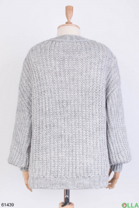 Жіночий зимовий Сірий светр