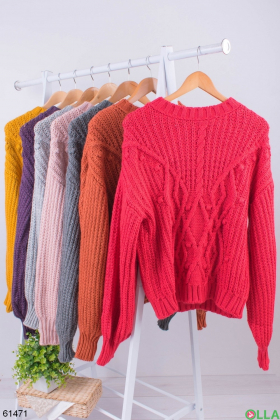 Жіночий зимовий Червоний светр