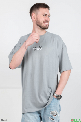 Men's gray T-shirt