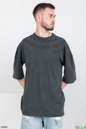 Men's dark gray t-shirt