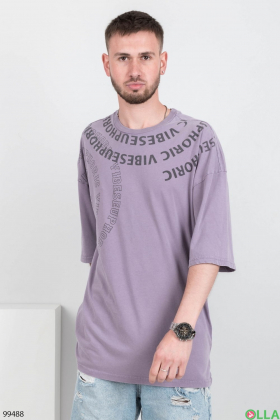 Men's lilac T-shirt