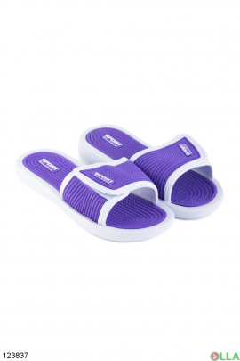 Women's purple flip-flops