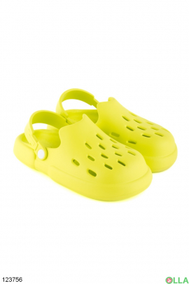 Women's light green crocs