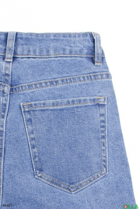 Женские голубые  джинсы