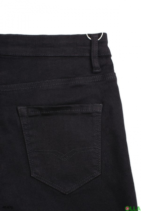 Женские черные  джинсы