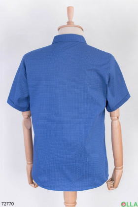 Мужская синяя рубашка