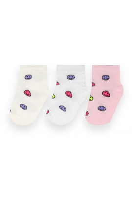 Детские носки для девочки NSD-386 размер (от 0-6 месяцев) (90386) Разные цвета