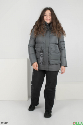 Women's dark gray winter jacket