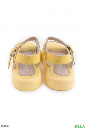 Women's yellow sandals
