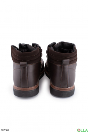 Чоловічі коричневі зимові черевики