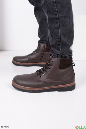 Чоловічі коричневі зимові черевики