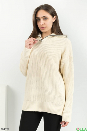 Жіночий светло-бежевий светр