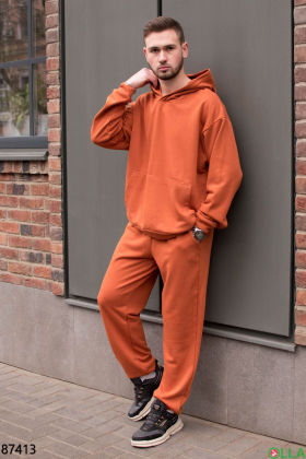 Чоловічий помаранчевий спортивний костюм