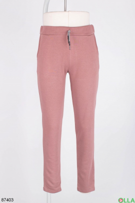 Жіночі рожеві спортивні брюки