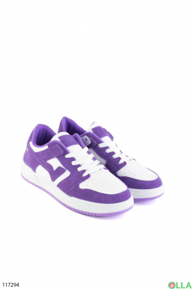 Women's two-tone lace-up sneakers