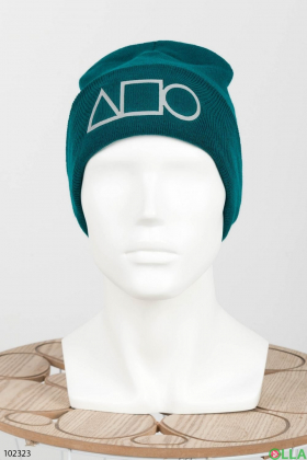 Men's winter green hat