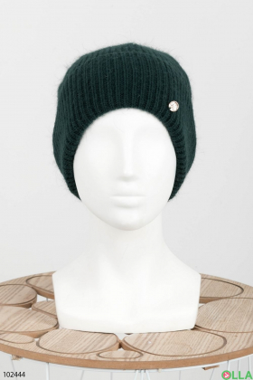Women's winter green hat