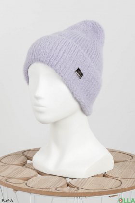 Women's winter purple hat