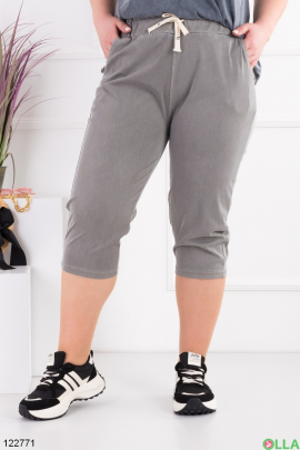 Women's gray batal shorts