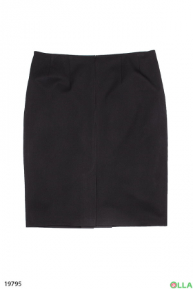 Женская черная юбка-карандаш