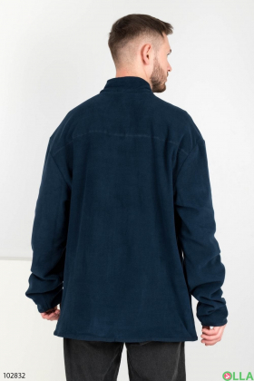 Men's blue jacket with a zipper
