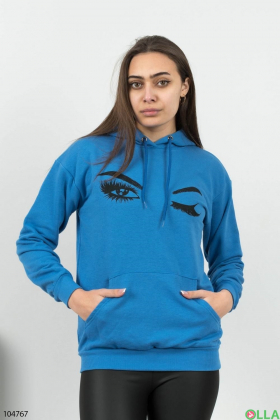 Women's blue hoodie