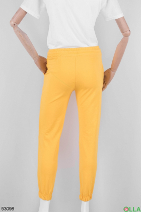 Жіночі жовті спортивні штани