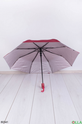 Жіноча червоно-сіриа парасолька