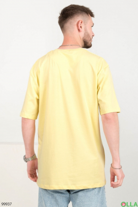 Men's plain yellow t-shirt