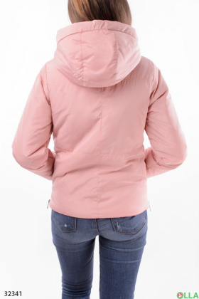Женская куртка розового цвета