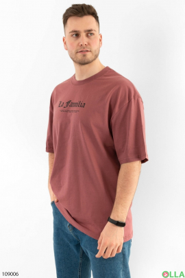 Men's terracotta T-shirt