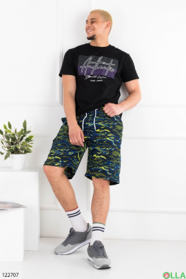 Men's multi-colored printed beach shorts